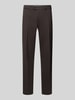 Hiltl Regular fit chino van katoenmix model 'PEAKER' Donkergrijs