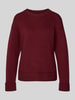 s.Oliver RED LABEL Relaxed Fit Strickpullover aus Baumwoll-Mix mit Woll-Anteil Bordeaux