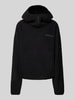 Review Oversized Hoodie mit Label-Detail Black