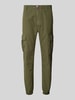 Tommy Jeans Cargohose mit Label-Detail Modell 'RYAN' Oliv