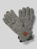 camel active Handschuhe mit Label-Detail Mittelgrau Melange