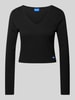 Hugo Blue Cropped Longsleeve Modell 'Darimina' Black