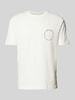 Marc O'Polo T-Shirt mit Label-Print Weiss