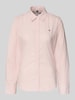 Tommy Hilfiger Regular fit overhemdblouse van katoenmix  Roze