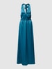 YAS Midikleid mit Neckholder Modell 'ATHENA' Rauchblau