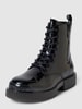 ARMANI EXCHANGE Veterboots in leerlook Zwart
