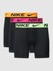 Nike Boxershort met elastische logoband in een set van 3 stuks Zwart