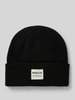 MSCH Copenhagen Beanie mit Label-Patch Modell 'Mojo' Black