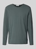 Armedangels Relaxed Fit Langarmshirt aus reiner Bio-Baumwolle Modell 'MAARKOS' Anthrazit