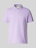 s.Oliver RED LABEL Regular Fit Poloshirt aus Baumwoll-Piqué mit Label-Stitching Lavender