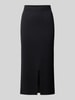 Christian Berg Woman Midirock mit Gehschlitz Black