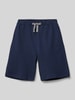 s.Oliver RED LABEL Sweatshorts met steekzakken Marineblauw