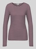 s.Oliver RED LABEL Regular Fit Langarmshirt aus Viskose-Mix Bordeaux Melange