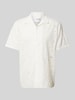 SELECTED HOMME Koszula casualowa z haftem angielskim model ‘JAX’ Biały