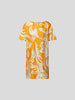 Emilio Pucci Knielanges Kleid mit floralem Muster Orange