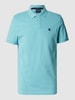 MCNEAL Poloshirt mit Brand-Stitching Aqua Blau