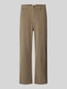 JACK & JONES Straight Leg Cordhose aus reiner Baumwolle Modell 'ALEX' Hellbraun