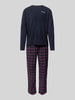 Tommy Hilfiger Pyjama met labelprint Donkerblauw