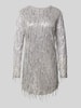 Only Straight Fit Minikleid mit Paillettenbesatz Modell 'ANIKA SPACY' Silber