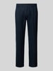 Marc O'Polo Tapered Leinenhose mit Bundfalte Modell 'OSBY JOGGER' Dunkelblau