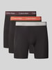 Calvin Klein Underwear Boxer Brief mit Logo-Bund im 3er-Pack Black