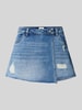 Only Regular Fit Jeansshorts-Rock in Wickel-Optik Modell 'TEXAS' Jeansblau