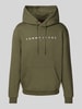 Tommy Jeans Regular Fit Hoodie mit Label-Stitching Oliv