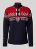 Dale of Norway Wollpullover mit Troyer-Kragen Dunkelblau