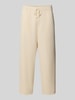 American Vintage Flared sweatpants met tunnelkoord, model 'AFAZ' Beige