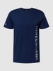 Polo Ralph Lauren Underwear T-shirt met labelprint, model 'LOOPBACK' Donkerblauw