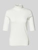 Marc Cain T-Shirt mit Stehkragen Offwhite