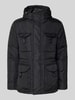 Peuterey Jacke mit verdecktem Reißverschluss Modell 'Aiptek' Black
