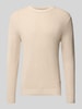 JACK & JONES Strickpullover aus reiner Baumwolle Modell 'Ryder' Beige