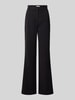 Calvin Klein Womenswear Wide leg stoffen broek met riemlussen Zwart