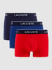 Lacoste Trunks mit Label-Details im 3er-Pack Marineblau