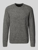 Jack & Jones Premium Gebreide pullover met ribboorden, model 'BLASIMON' Middengrijs gemêleerd