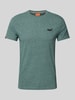 Superdry T-Shirt mit Label-Stitching Gruen