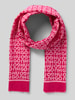 HUGO Schal mit Fransen Modell 'Abelly' Pink