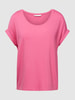 Only T-shirt met ronde hals, model 'Moster' Roze