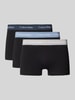 Calvin Klein Underwear Trunks mit Logo-Bund im 3er-Pack Black