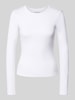REVIEW Longsleeve mit Rundhalsausschnitt Weiss