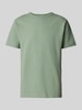 SELECTED HOMME T-Shirt mit geripptem Rundhalsausschnitt Modell 'SANDER' Hellgruen