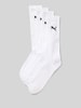 PUMA Socken mit Label-Print im 4er-Pack Weiss