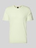 BOSS Orange damski t-shirt o kroju regular fit z czystej bawełny model 'TEGOOD' Limonkowy