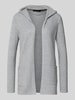Vero Moda Kurtka z dzianiny o kroju regular fit z kapturem model ‘DOFFY’ Jasnoszary melanż