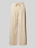 Soyaconcept Wide Leg Stoffhose mit verkürztem Schnitt Modell 'CISSIE' Sand