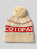 Cotopaxi Beanie met labeldetails Zand