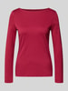 Christian Berg Woman Longsleeve mit Rundhalsausschnitt Dunkelrot