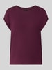 VERO MODA regular fit T-shirt van lyocellmix model 'AVA' Donkerrood