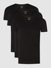 Lacoste T-shirt z bawełny w zestawie 3 szt.  Czarny